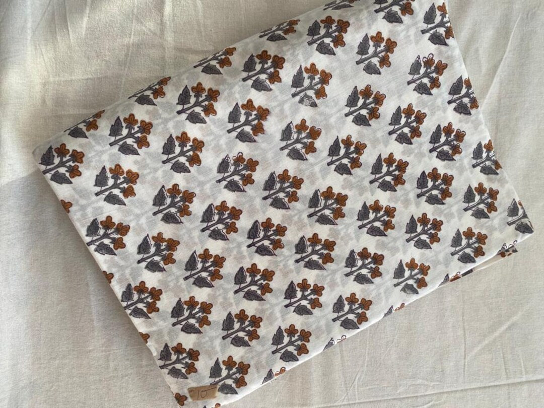 Indian Block Print, Indian Cotton, Hand Stamped Printing, by the Yard, Indian Fabric, Peace Block... | Etsy (US)