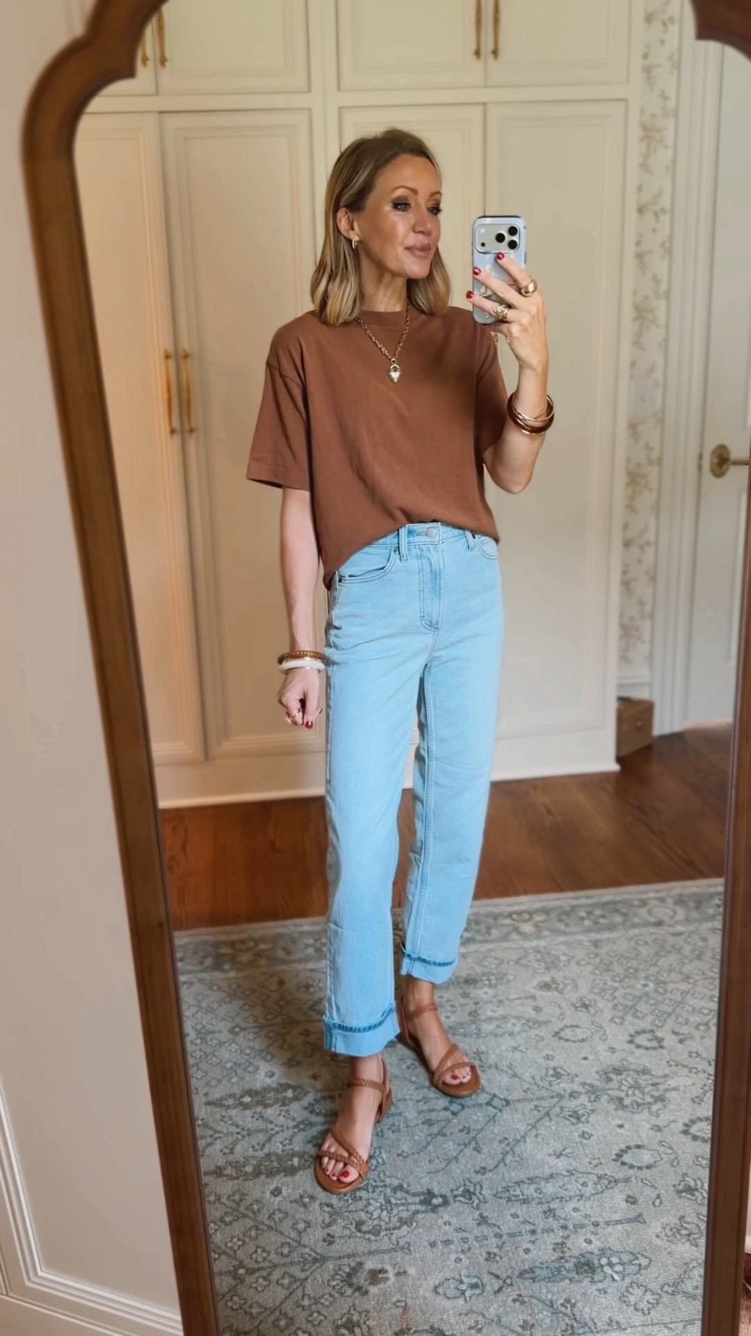Xs in top 
2 in jeans (true to size)
