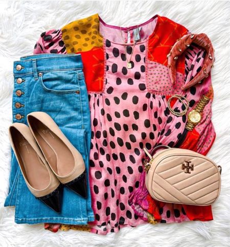 Happy Thursday! Our fave multi patterned blouse now comes in new prints! There are so many beautiful color combos and print pairings that we know y’all will love! This chic blouse style has a beautiful flowy fit. It between sizes go down for the best fit. It now comes in petite sizes too! We are also loving these studded flats. They ship for free too! 🛍️ Shop it all via the LTK app. Or head to our blog and click the Shop Our IG tab. We hope y’all have a great day! ❤️

#LTKitbag #LTKsalealert #LTKstyletip