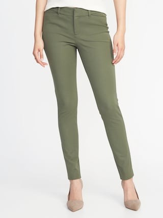 Mid-Rise Pixie Full-Length Pants for Women | Old Navy US