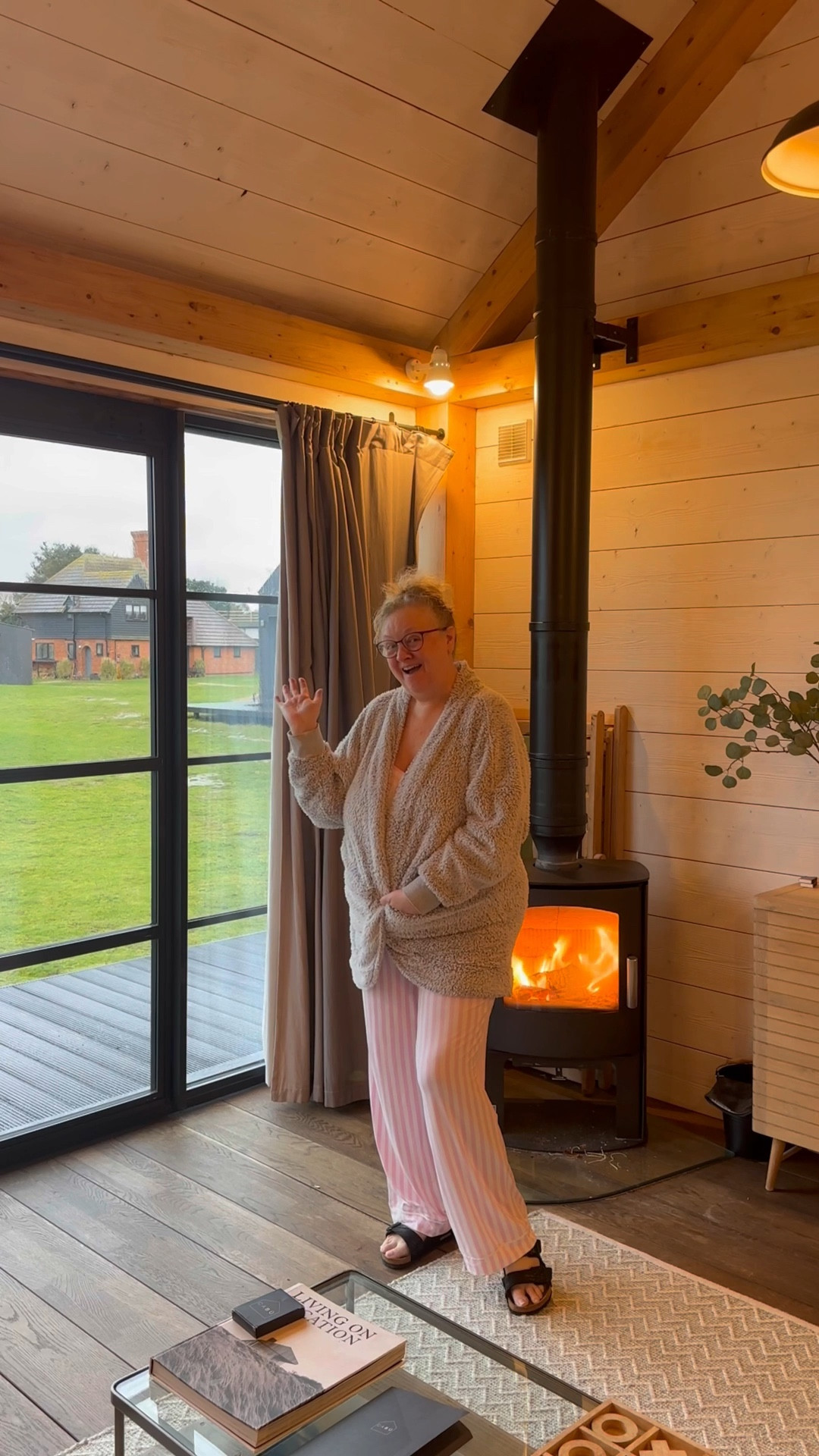 Pink striped pyjamas / sliders / fleecy jacket 
.. in my comfies at Cabu Cabins on my recent brand trip to the seaside 

. Some items are out of stock so I’ve found alternatives 

#casualwear #comfystyle #pyjamas



#LTKwinter 

#LTKluxury #LTKtravel
