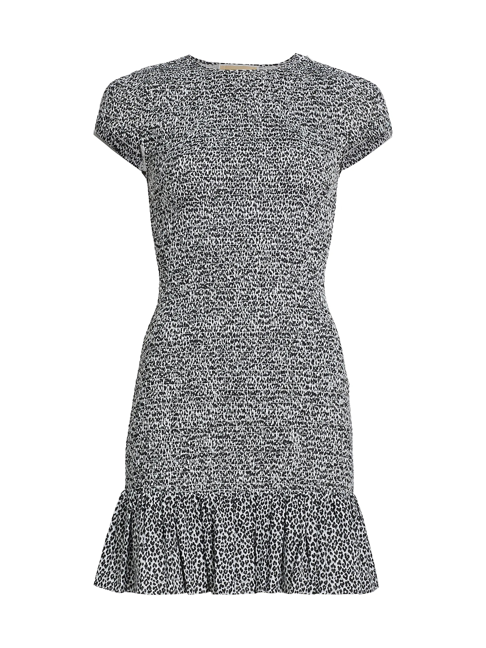 Leopard Smocked Minidress | Saks Fifth Avenue