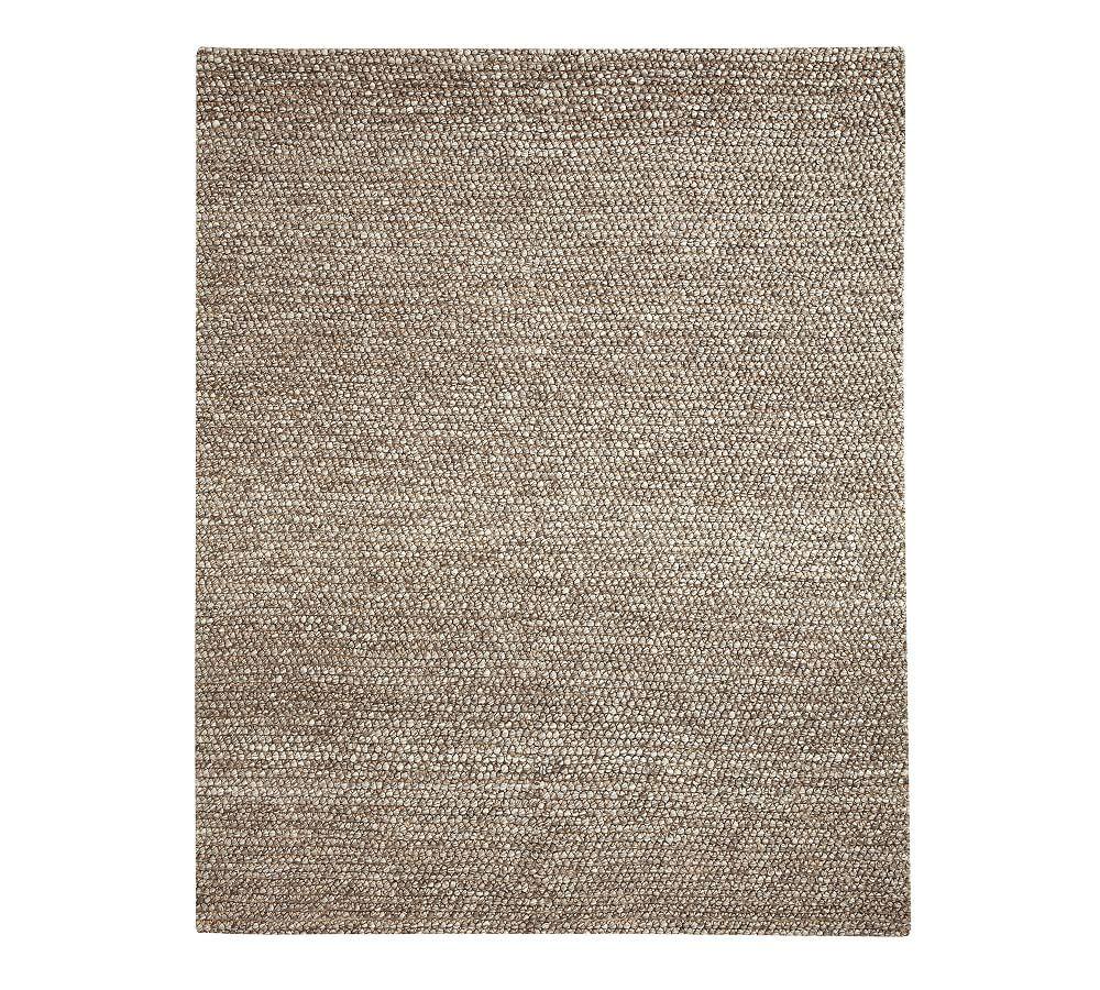 Zane Handwoven Textured Rug, Heathered Cappucino, 8' x 10' | Pottery Barn (US)