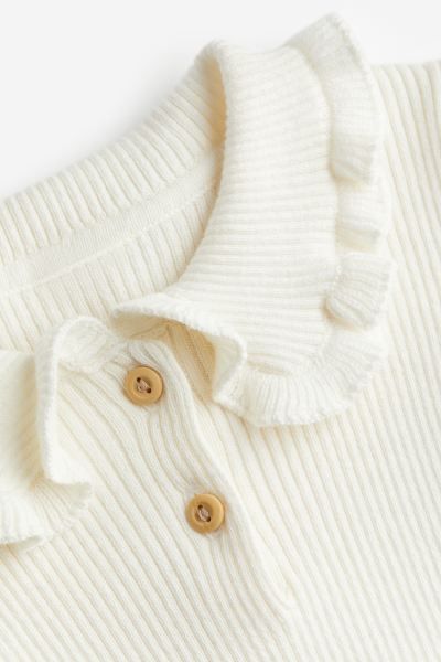 Sweater with Flounced Collar | H&M (US + CA)