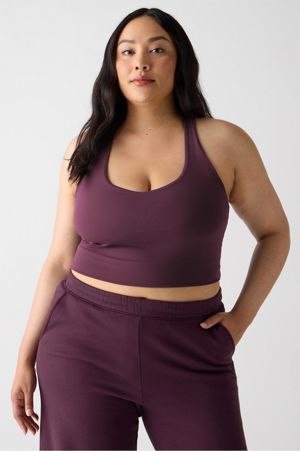 Anywhere Cropped Built-In Bra Tank | Fabletics
