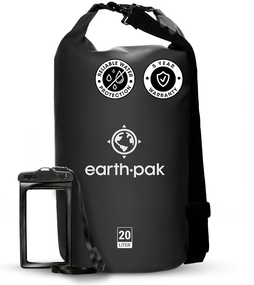 Earth Pak -Waterproof Dry Bag - Roll Top Dry Compression Sack Keeps Gear Dry for Kayaking, Beach,... | Amazon (US)