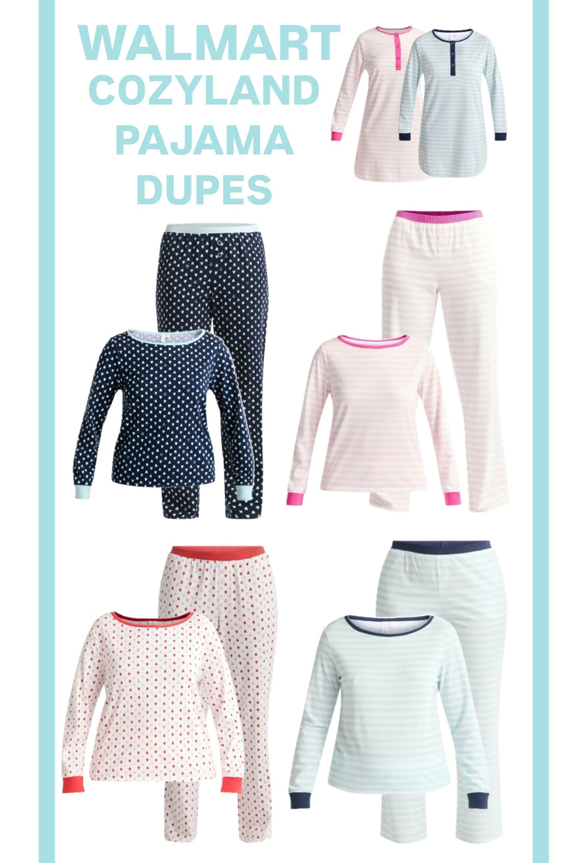 COZYLAND PAJAMA DUPES