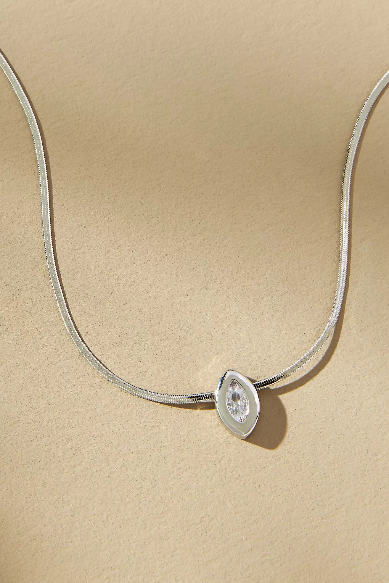 Single Marquise Pendant Necklace | Anthropologie (US)