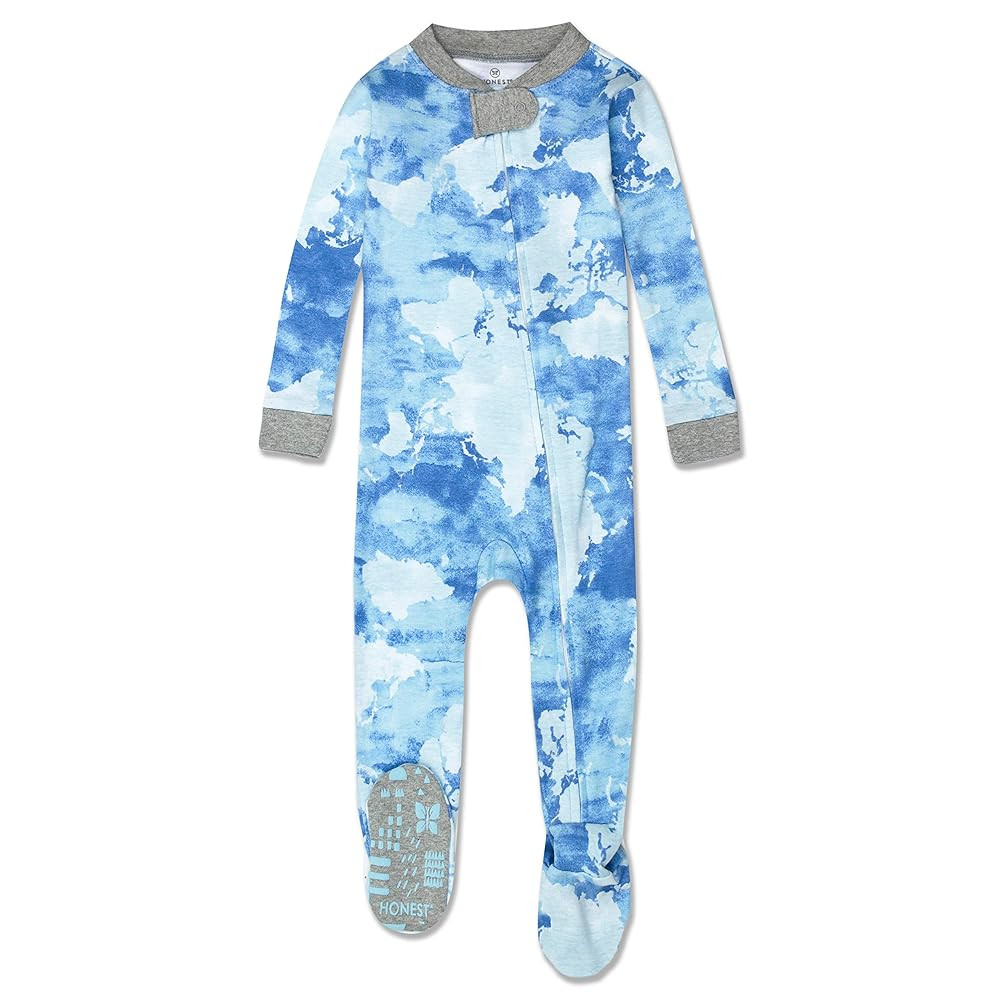 HonestBaby Non-Slip Footed Pajamas One-Piece Sleeper Jumpsuit Zip-Front PJs 100% Organic Cotton f... | Amazon (US)
