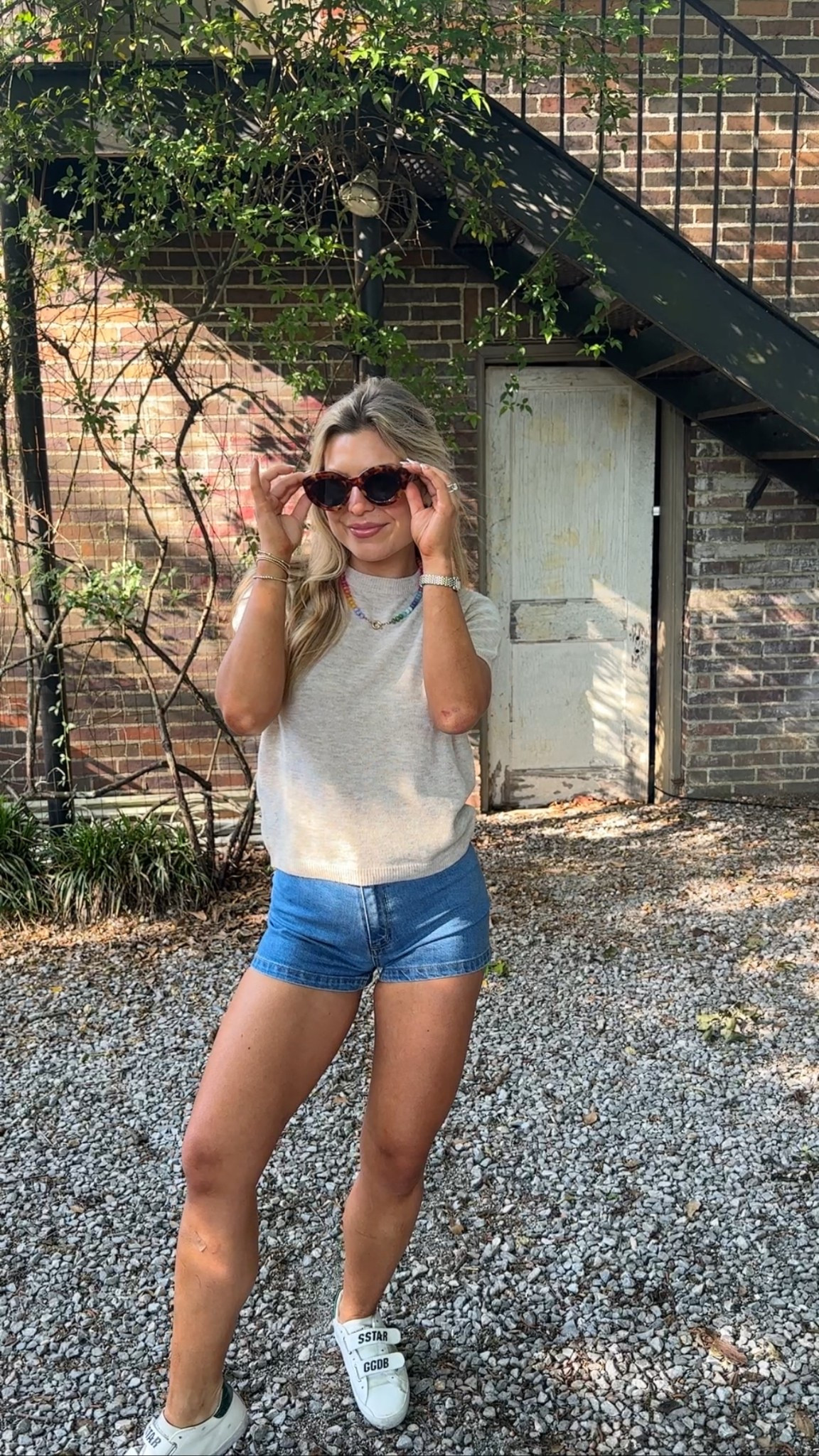 cutest vintage shorts from Target + staple top! xs in top and went up one size in shorts!

#LTKStyleTip #LTKFindsUnder50 #LTKPetite