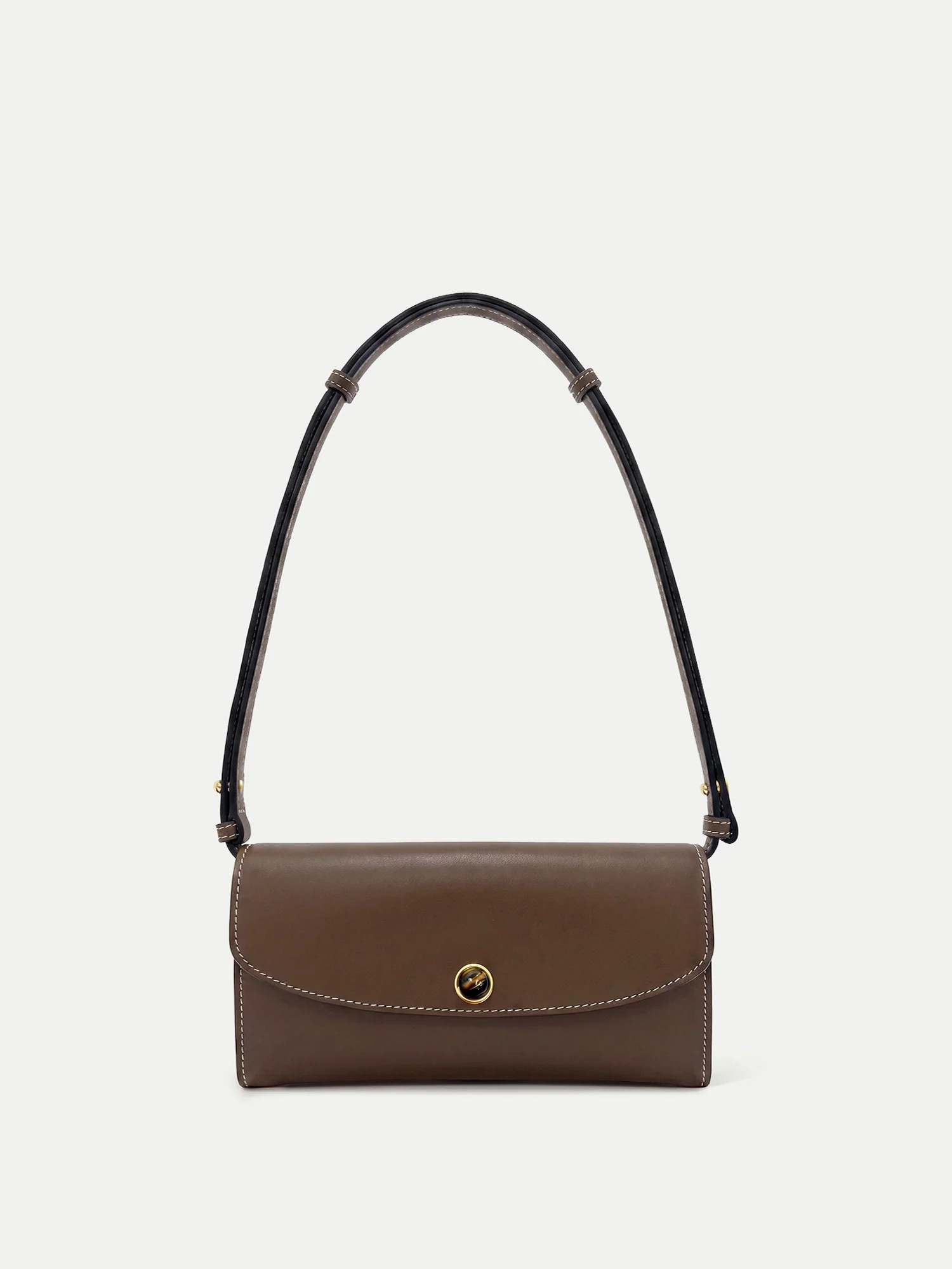 Leather Crossbody Wallet in Brown Whiskey | Veronica Beard | Veronica Beard