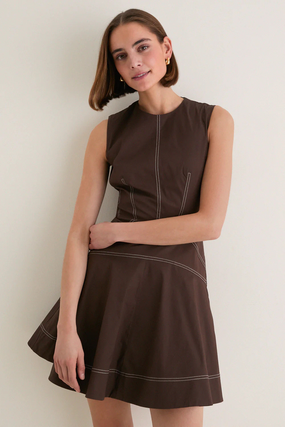 Dark Mocha Mini Karrigan Dress | Tuckernuck (US)