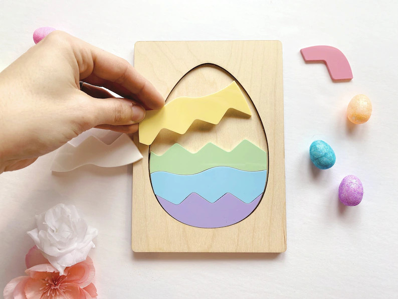 Easter Egg Puzzle  Easter Puzzle  Wood Puzzle  Easter Gift | Etsy | Etsy (US)