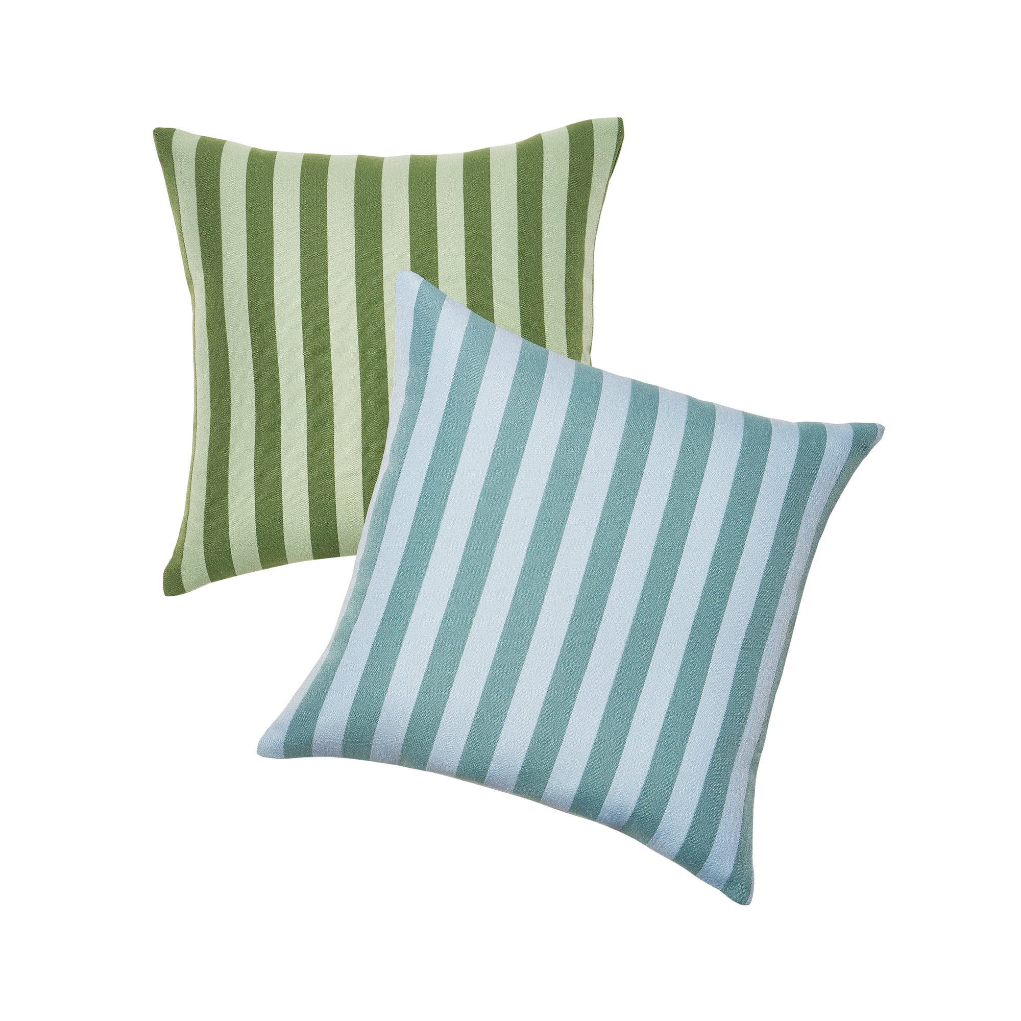 Beautiful 18" x 18" Decorative Outdoor Pillow by Drew Barrymore, Green Stripe | Walmart (US)