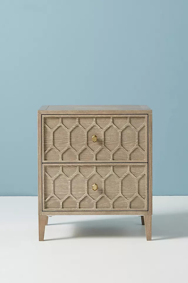 Textured Trellis Nightstand | Anthropologie (US)