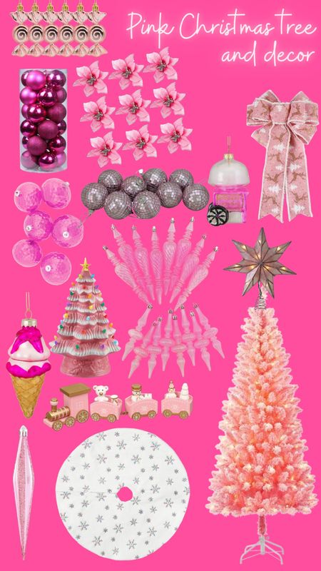 PINK! Christmas tree, ornaments, decor  

#LTKSeasonal #LTKHoliday #LTKkids