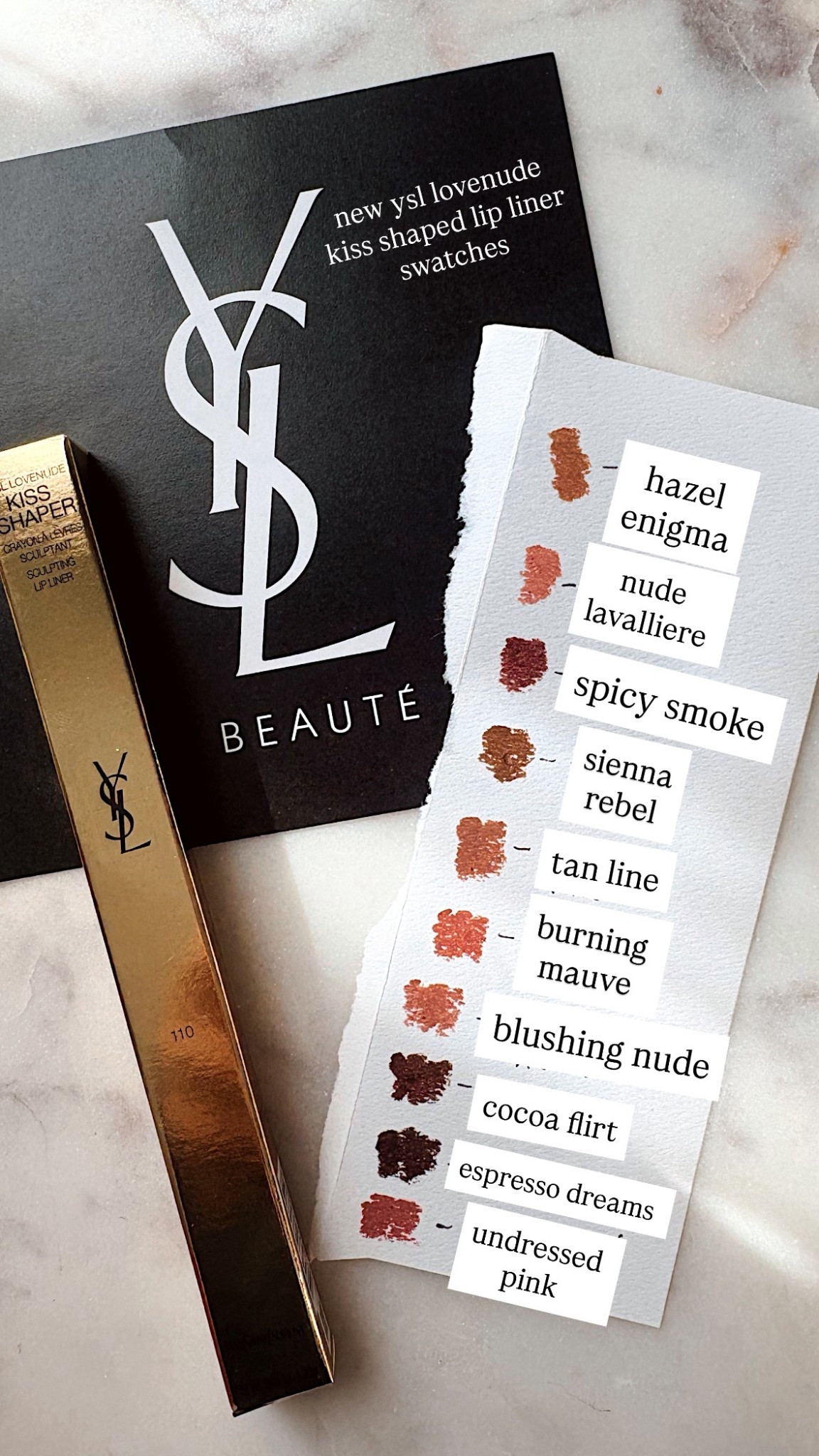 YSL Lovenude Lip Liners swatches! 

#LTKBeauty