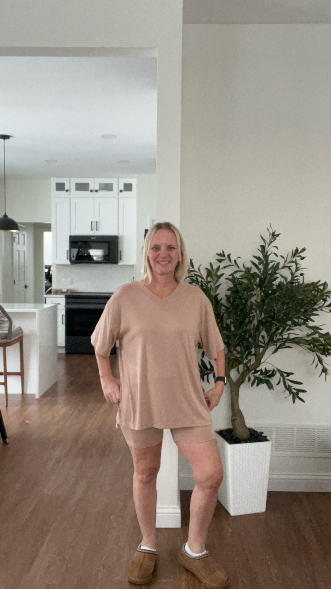 Love this matching set! Perfect for lounging or traveling. The oversized shirt is super comfy. Check it out! 

#LTKmomlife #LTKActive #LTKootd