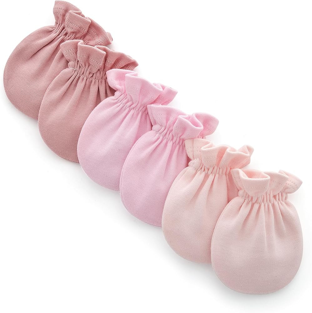 Pro Goleem Newborn Baby Mittens 100% Cotton No Scratch Soft Breathable Gloves for Boys&Girls 0-6 ... | Amazon (US)