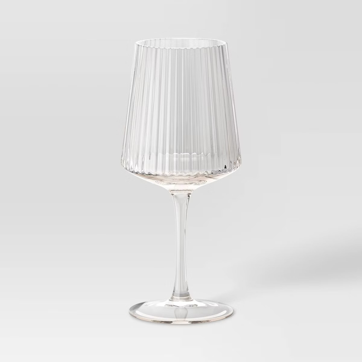 16.9oz Ribbed Stemmed Cassin Wine Glass - Threshold™ | Target