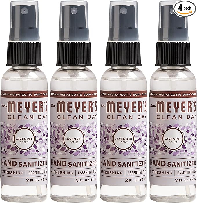MRS. MEYER'S CLEAN DAY Antibacterial Hand Sanitizer Spray, Travel Size, Removes 99.9% of Bacteria... | Amazon (US)