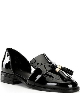 Cecelia New York Linear Patent Leather Tassel d'Orsay Flats | Dillard's | Dillard's