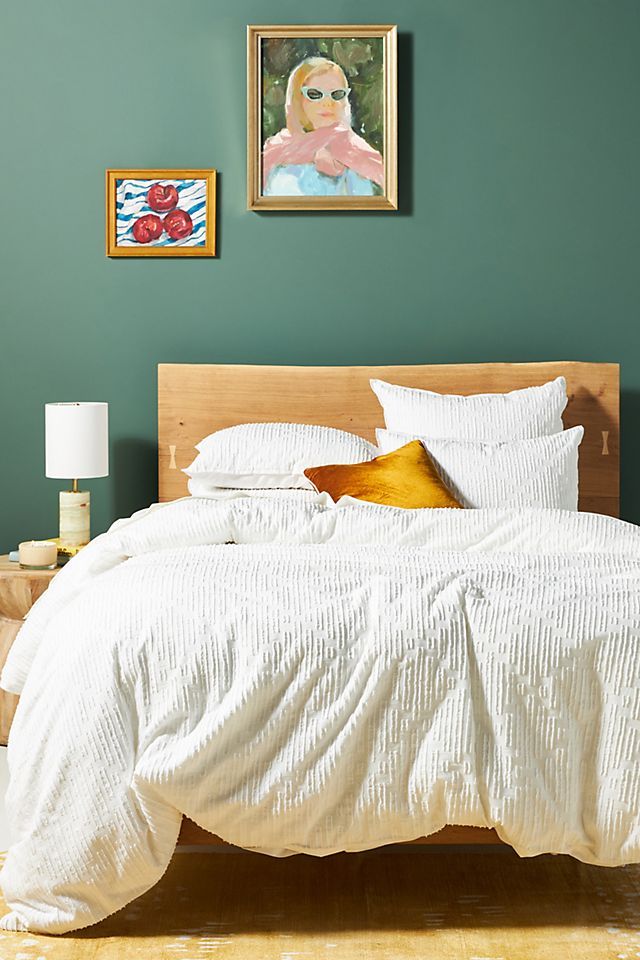 Clipped Jacquard Duvet Cover | Anthropologie (US)