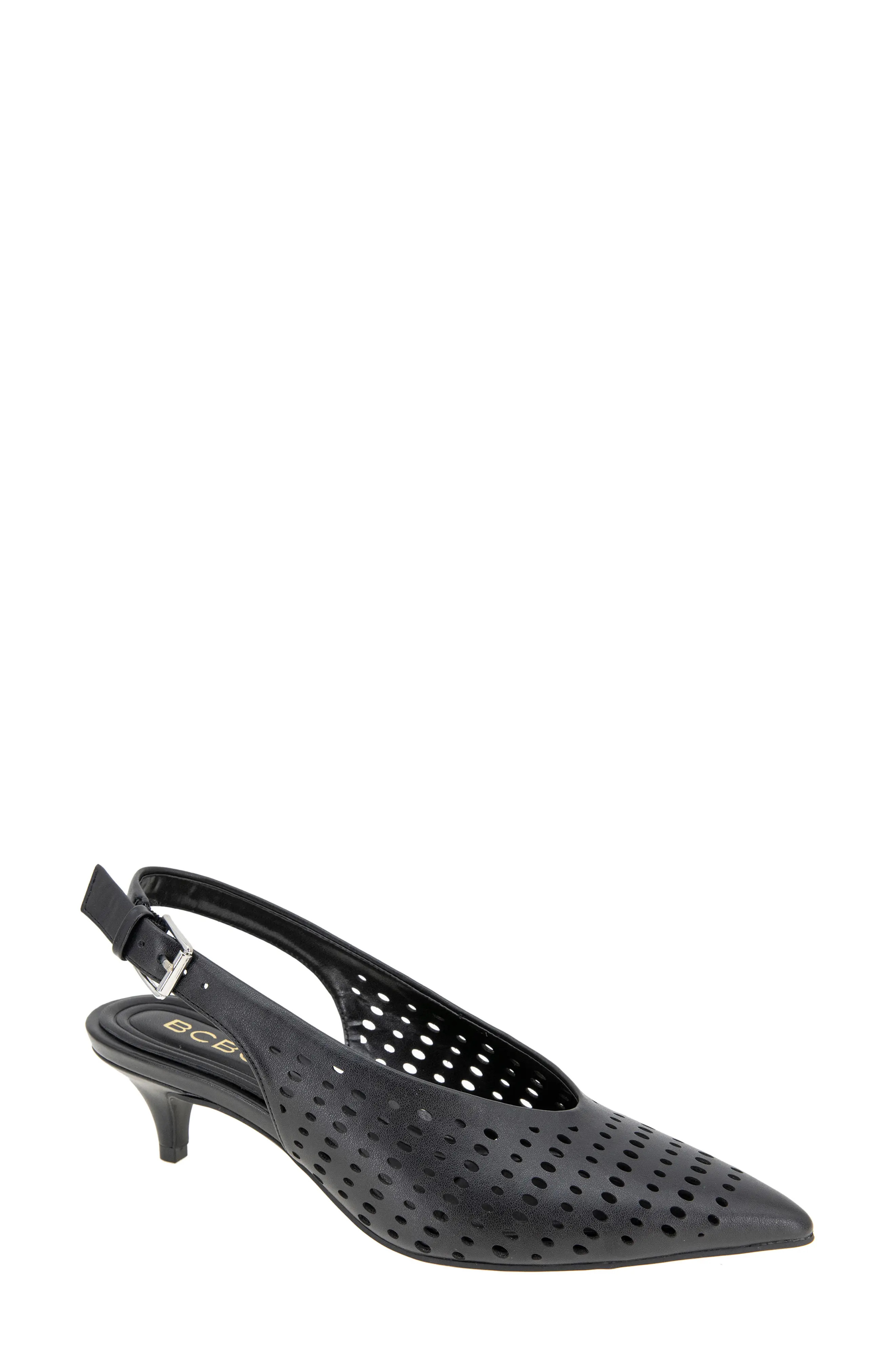 Pawnee Slingback Pointed Toe Kitten Heel Pump (Women) | Nordstrom | Nordstrom
