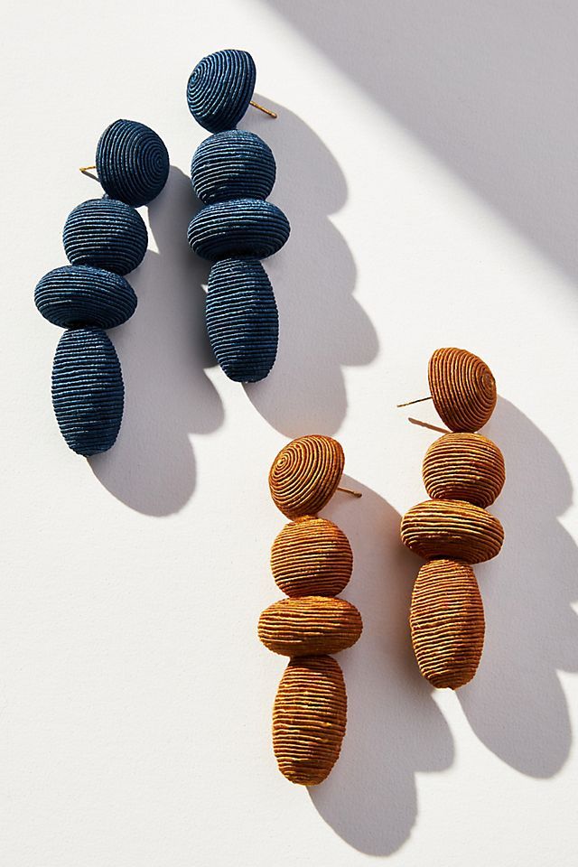 Silk Tapestry Drop Earrings | Anthropologie (US)