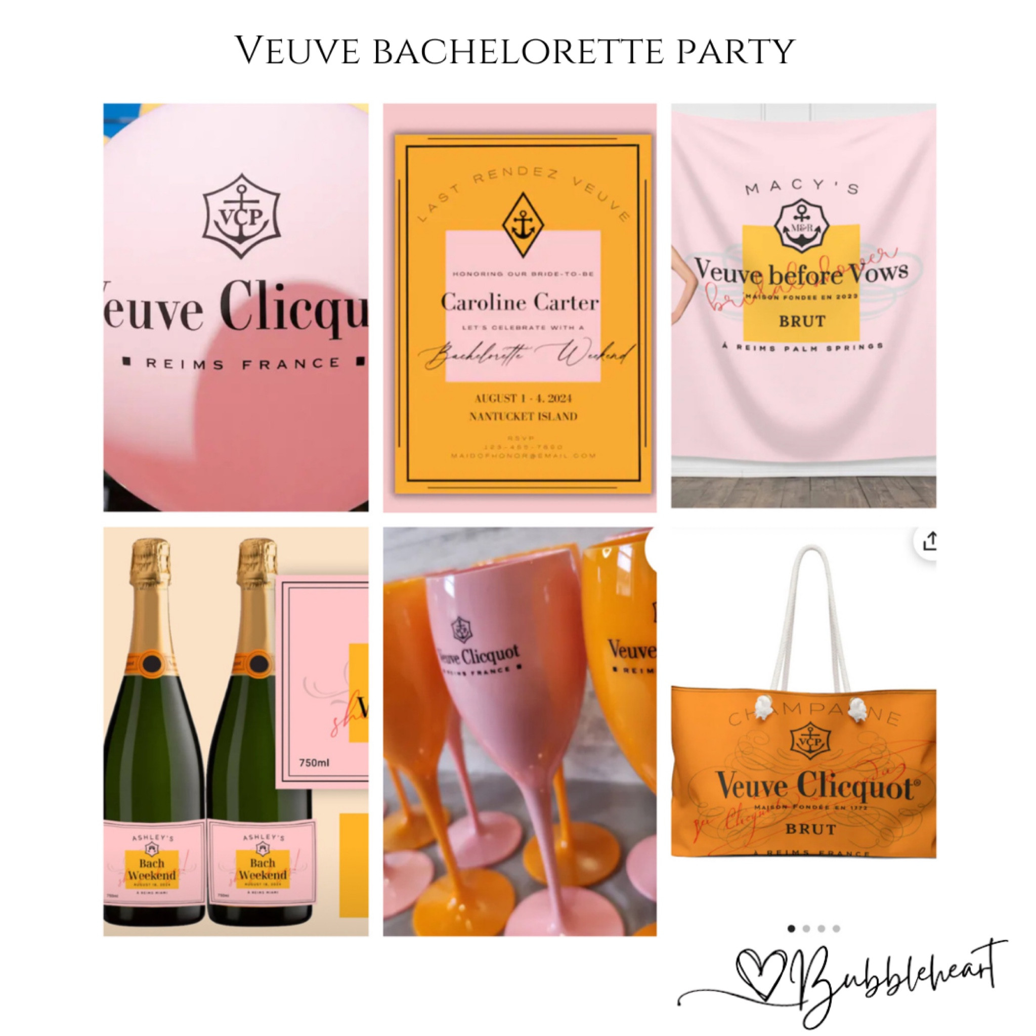 Veuve Clicquot inspired birthday party! Such fun