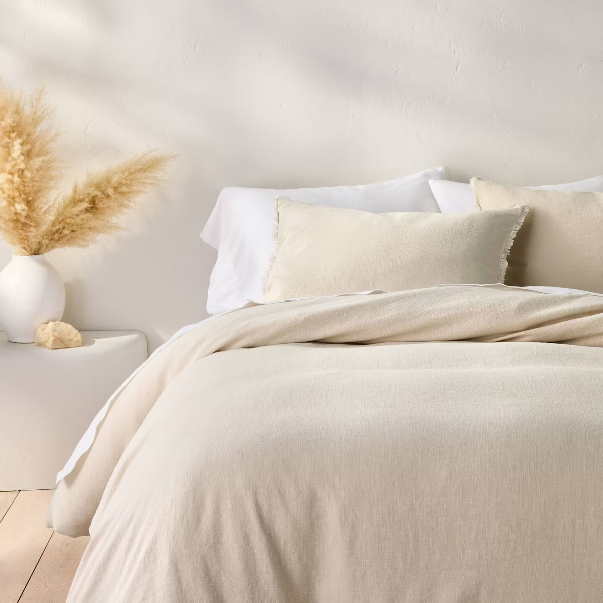 Heavyweight Linen Blend Duvet Cover & Pillow Sham Set - Casaluna™ | Target