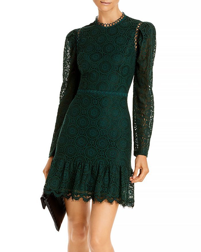 Mock Neck Lace Dress - 100% Exclusive | Bloomingdale's (US)