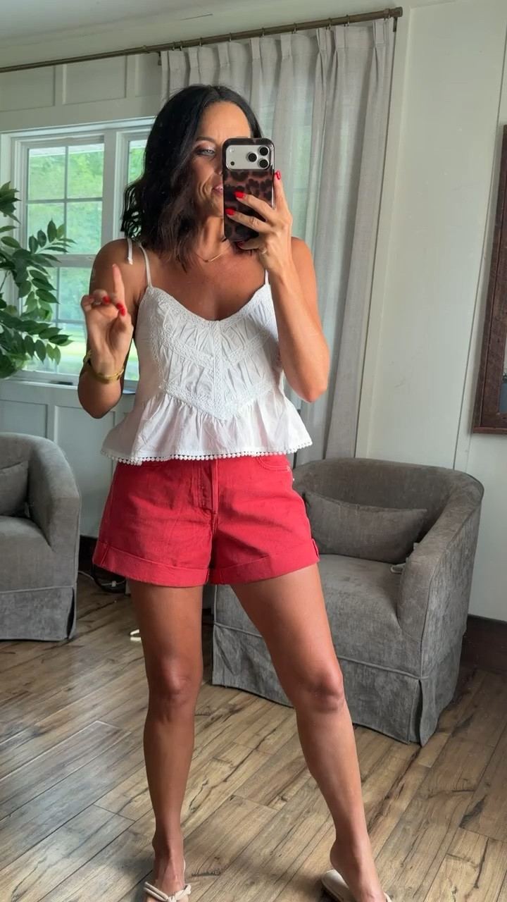 such a cute summer combo 🤍 the Walmart top is SO pretty and these Target shorts are such a good everyday staple!

#walmartfashion #walmartfinds #targetstyle #targetfinds #affordablefashion #ltkfashion #ltkfinds #summeroutfit #summerstyle #outfitinspo