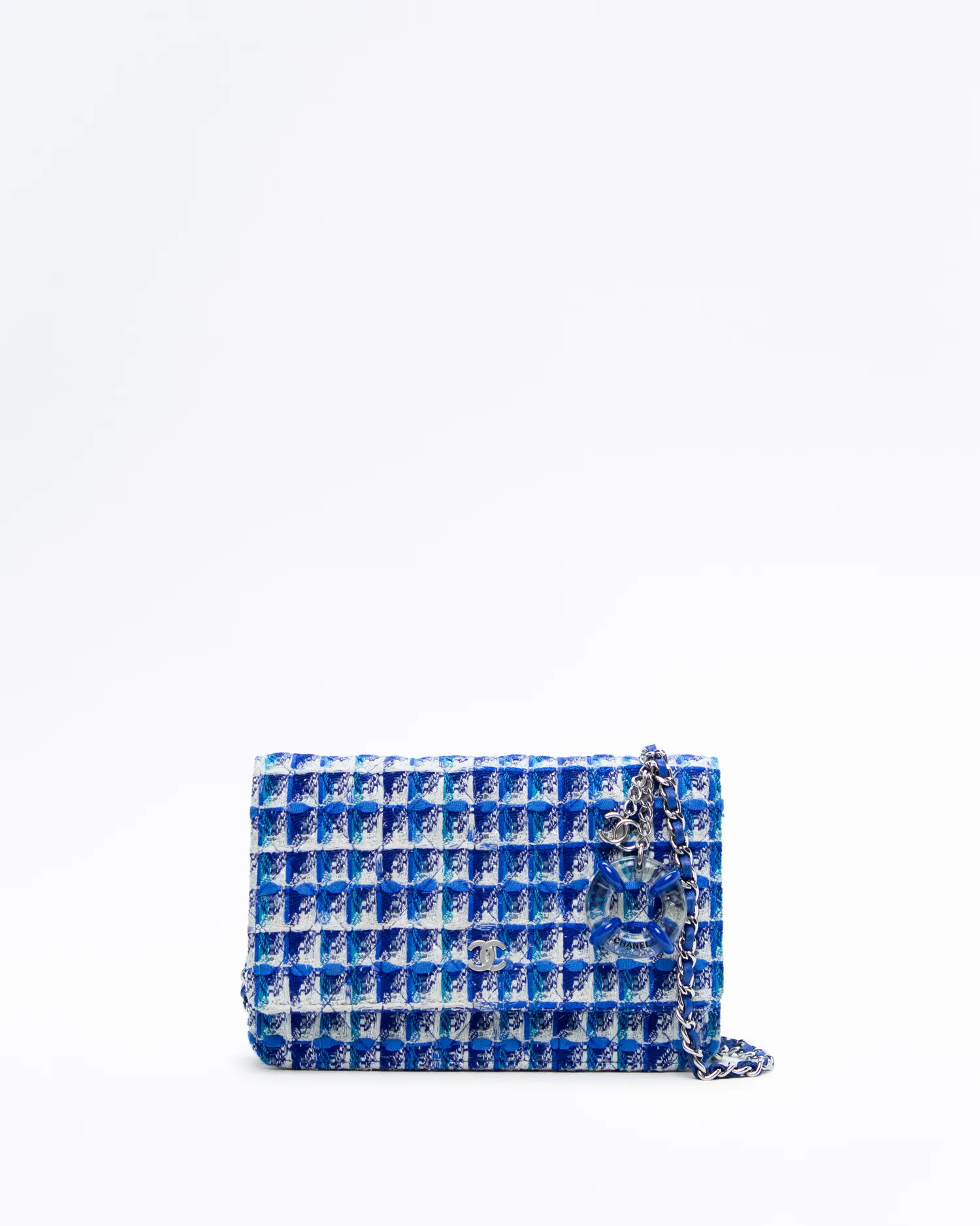 Tweed Lifesaver Wallet on a Chain | Vivrelle