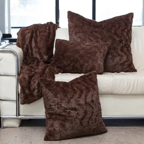 Oliver & James Candida Faux Fur Pillows, Throw, and/or Set | Bed Bath & Beyond