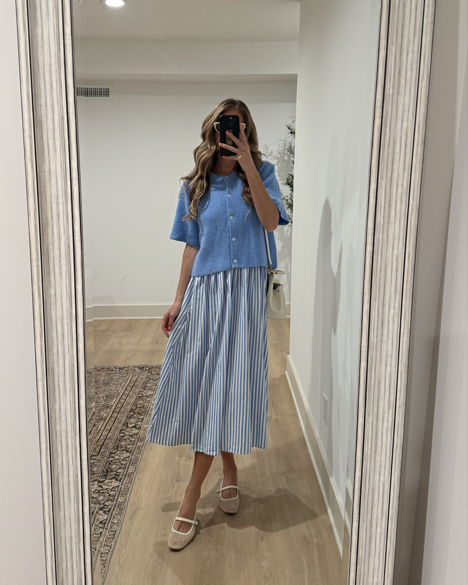 Ways to wear a blue striped dress for summer. I love this one from Walmart. Size down to small 
Small in blue cardigan

Sneakers are 20% off with TALLBLONDEBELL (the comfiest ever and arch support)

#LTKSummerEdit #LTKStyleTip #LTKFindsUnder50