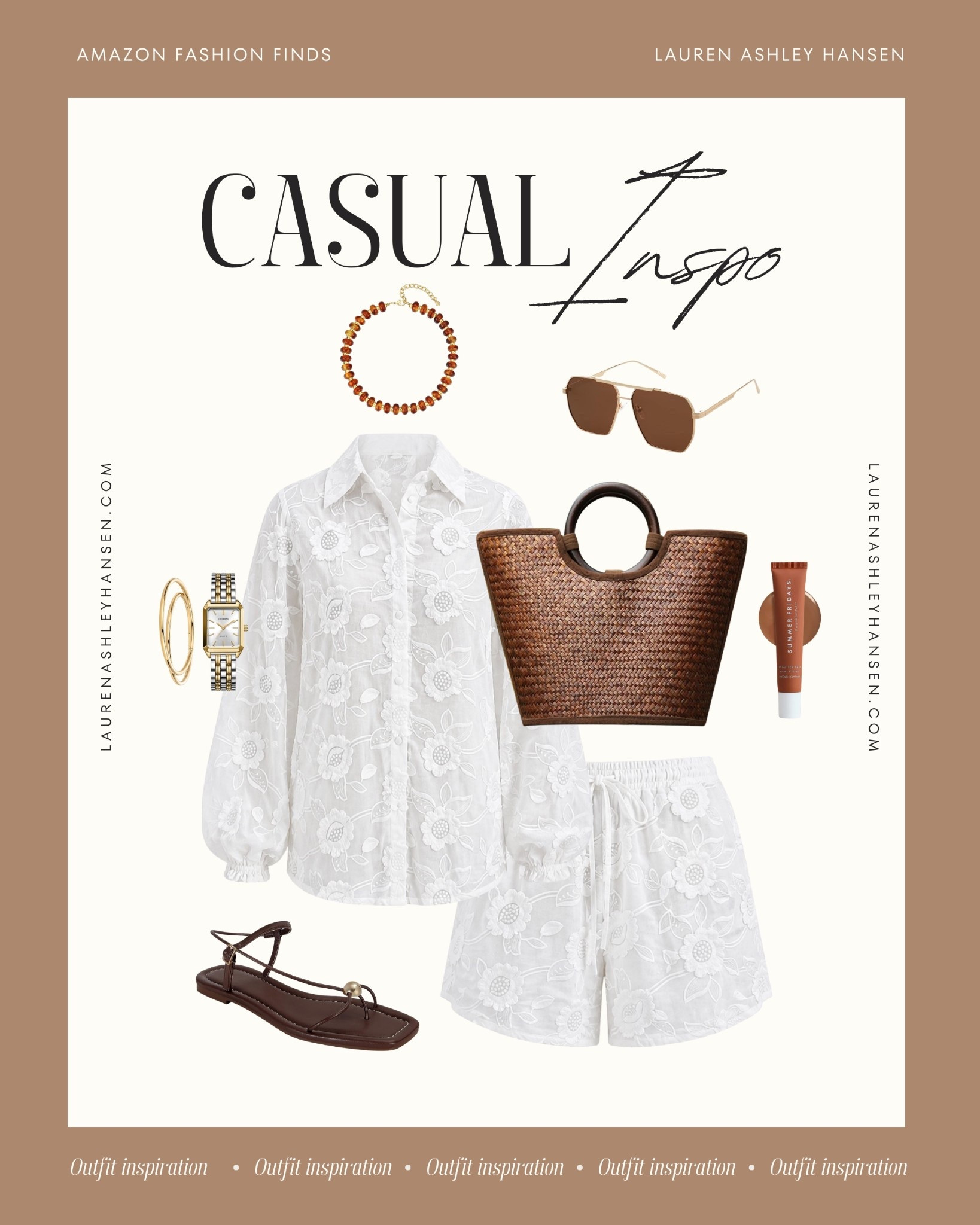 This summer outfit is perfect for the beach, a day of shopping, evenings spent dining al fresco, etc! Affordable, chic, and elevated! 

#LTKgrwm #LTKootd #LTKSaleAlert