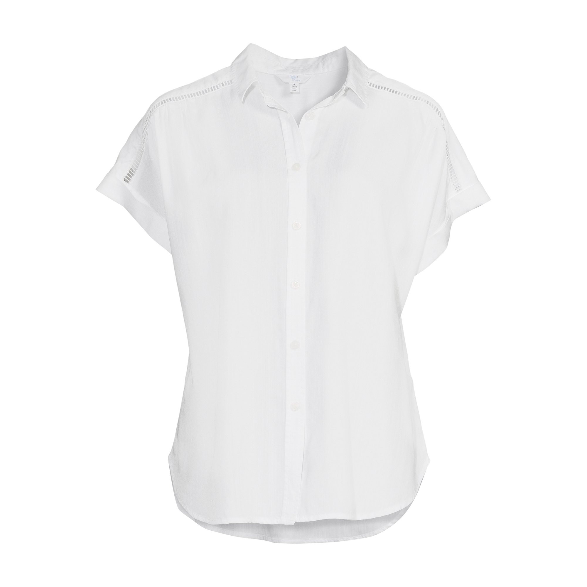 Time and Tru Women’s Chambray Camp Shirt | Walmart (US)