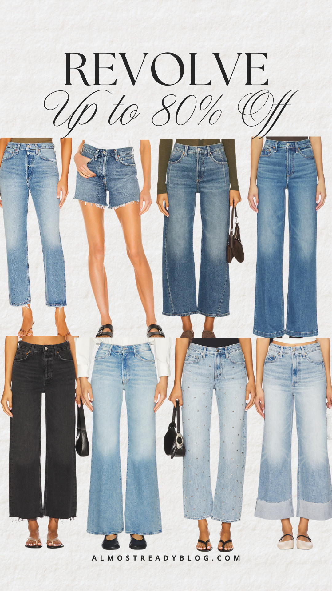 Revolve up to 80% off.

designer denim sale, MOTHER jeans on sale, Pistola jeans on sale, Agolde jeans on sale, amanda west, almostreadyblog

#LTKSaleAlert