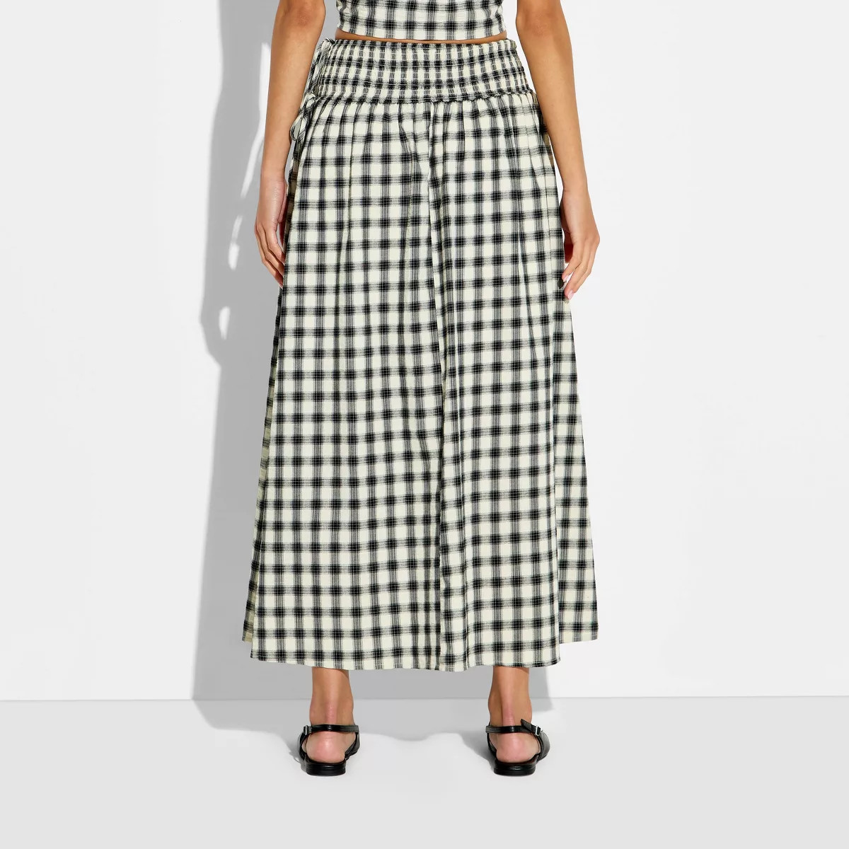 Women's Maxi Plaid Skirt - Wild Fable™ Khaki S | Target