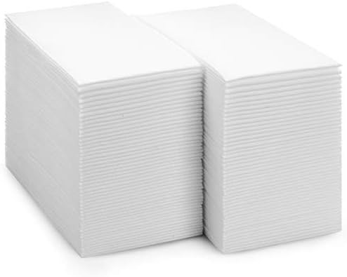 BloominGoods Disposable Bathroom Paper Napkins | 300-Pack 8" x 17" Single-Use Linen-Feel Guest To... | Amazon (US)