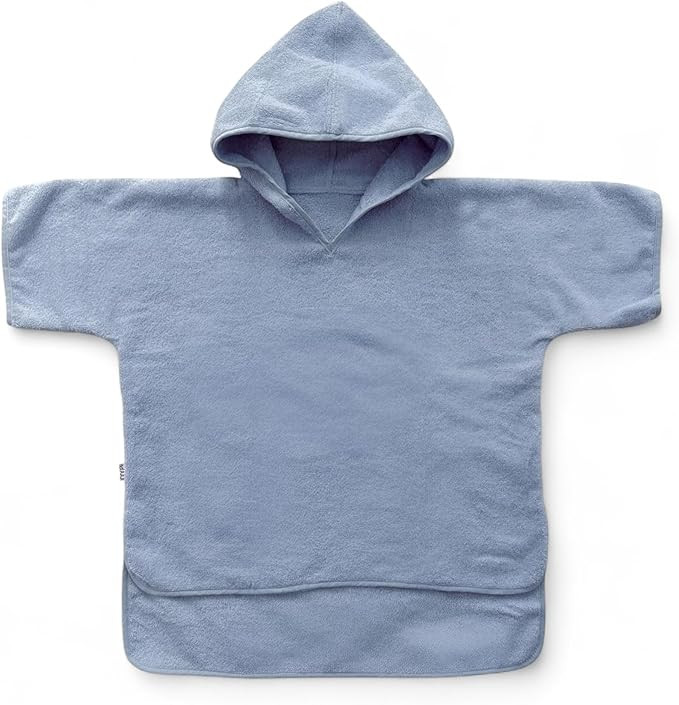 Hooded Poncho Towel 2-3T - 100% Organic Cotton, Absorbent & Lightweight for Toddler Boy & Girl, B... | Amazon (US)