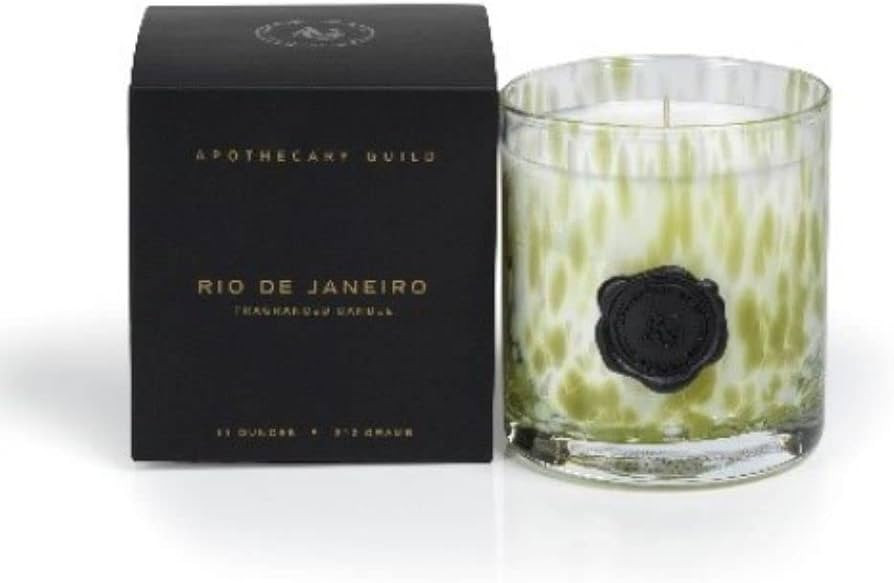 Sicilian Lemon Bergamot Zodax Apothecary Guild Opal Glass Gift Boxed Scented Jar Candle - 11 oz | Amazon (US)