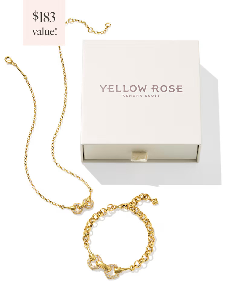 Beau Vintage Gold Pave Gift Set of 2 in White CZ | Kendra Scott