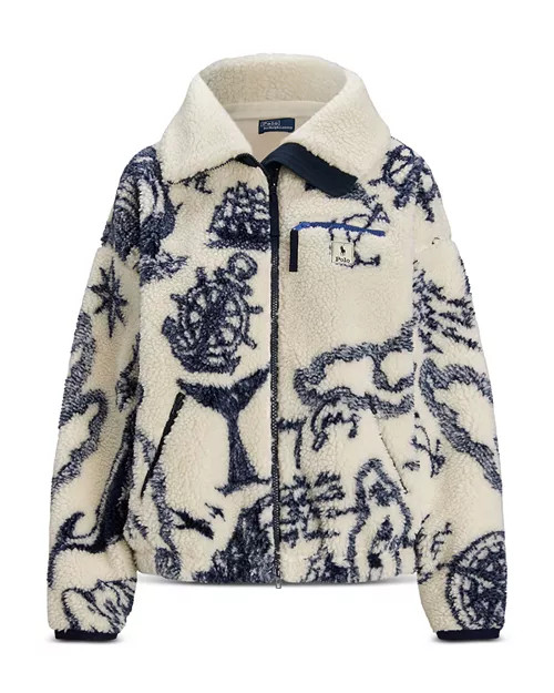 Ralph Lauren High Pile Printed Fleece Jacket  | Bloomingdale's Women | Bloomingdale's (US)