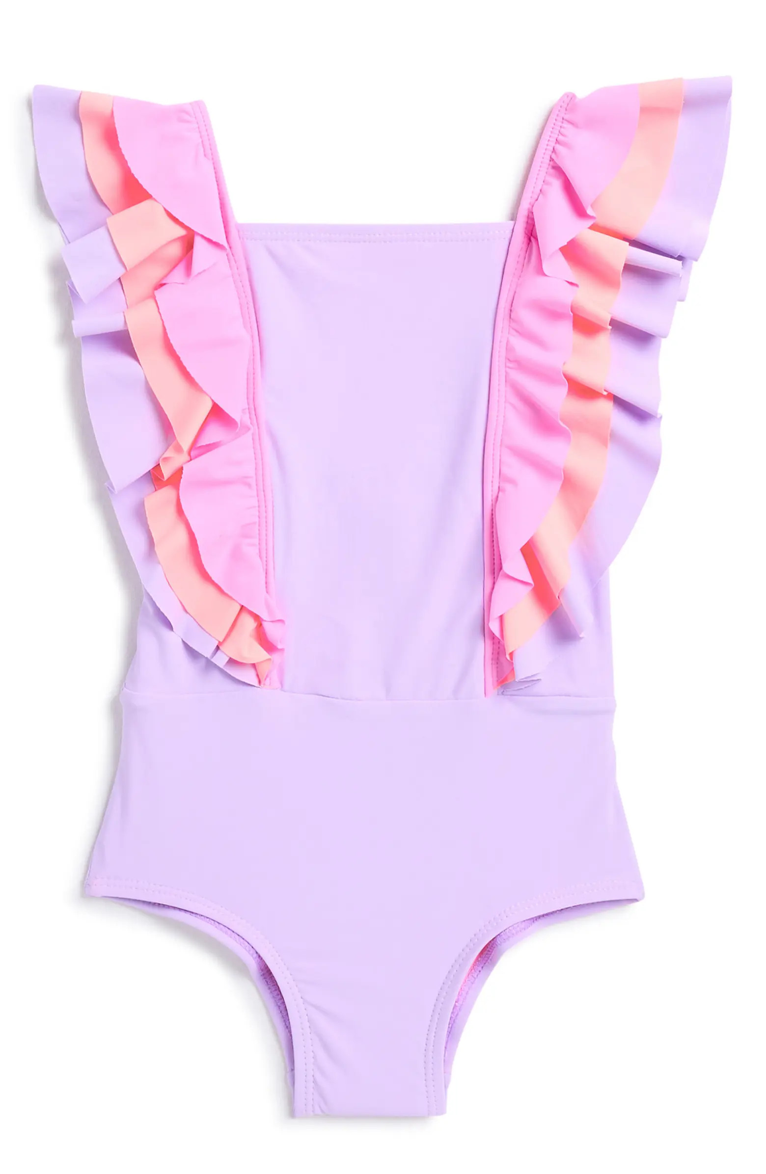 Beach Lingo Kids' Ruffle One-Piece Swimsuit | Nordstromrack | Nordstrom Rack