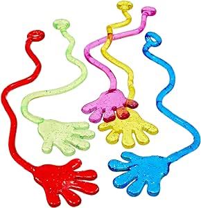 Cool Chimpanzee Stretchy Sticky Hands Kids Party Favors For Kids 4-8 (100-Pack) Toy Assortment, S... | Amazon (US)