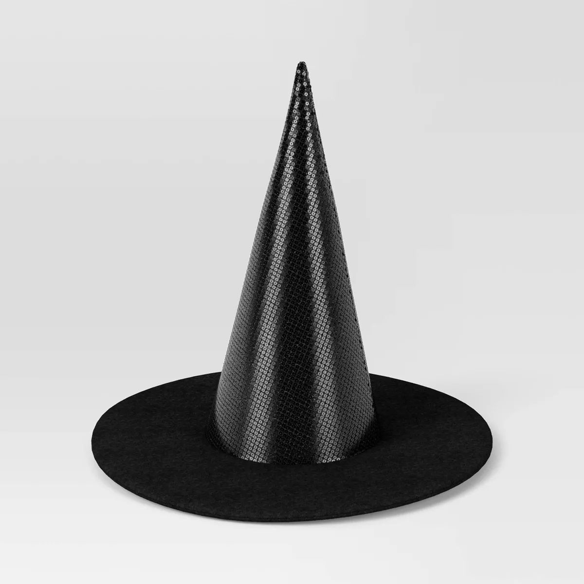 12" Black Witch Hat With Sequins Halloween Decorative Prop - Hyde & EEK! Boutique™ | Target