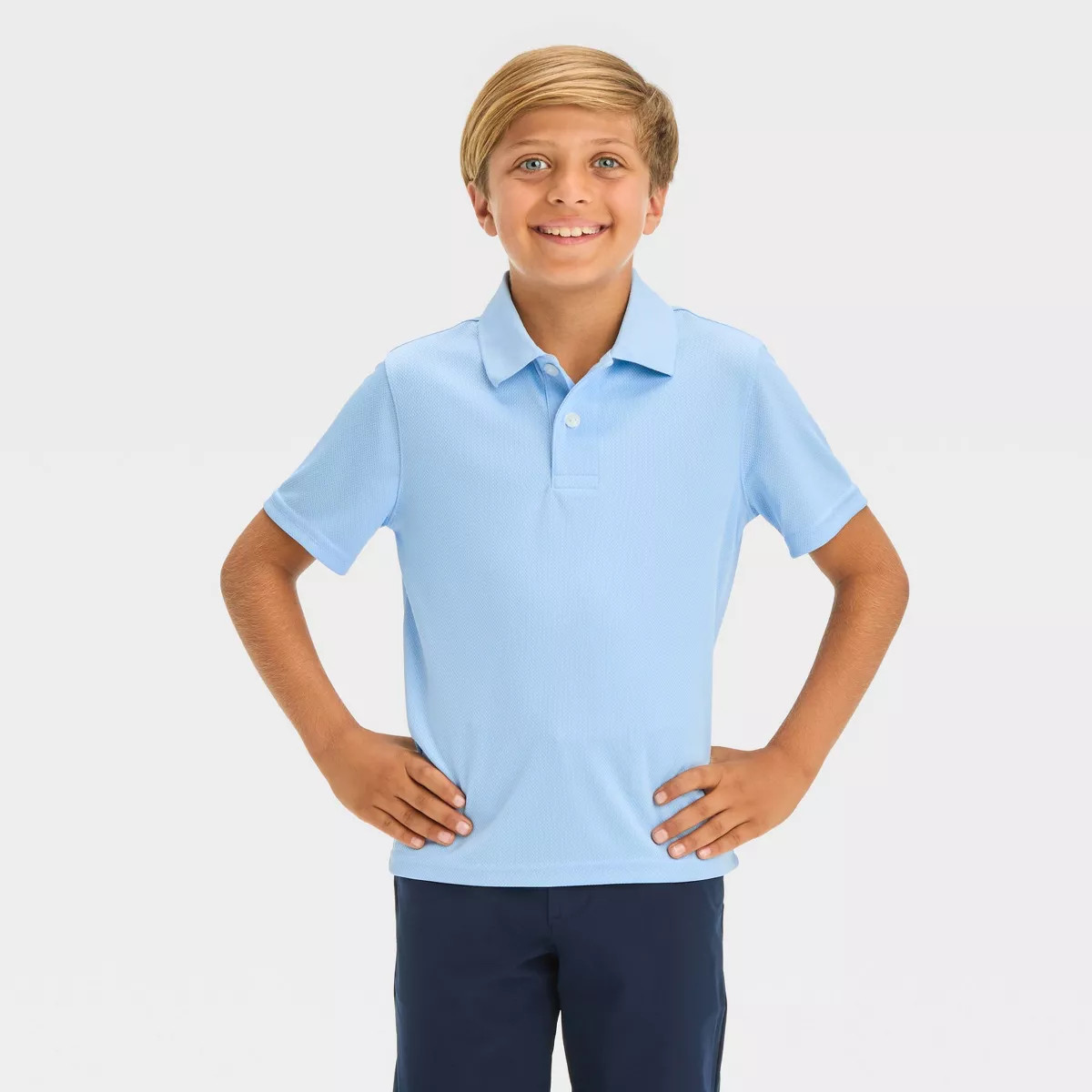 Boys' Short Sleeve Performance Uniform Polo Shirt - Cat & Jack™ | Target