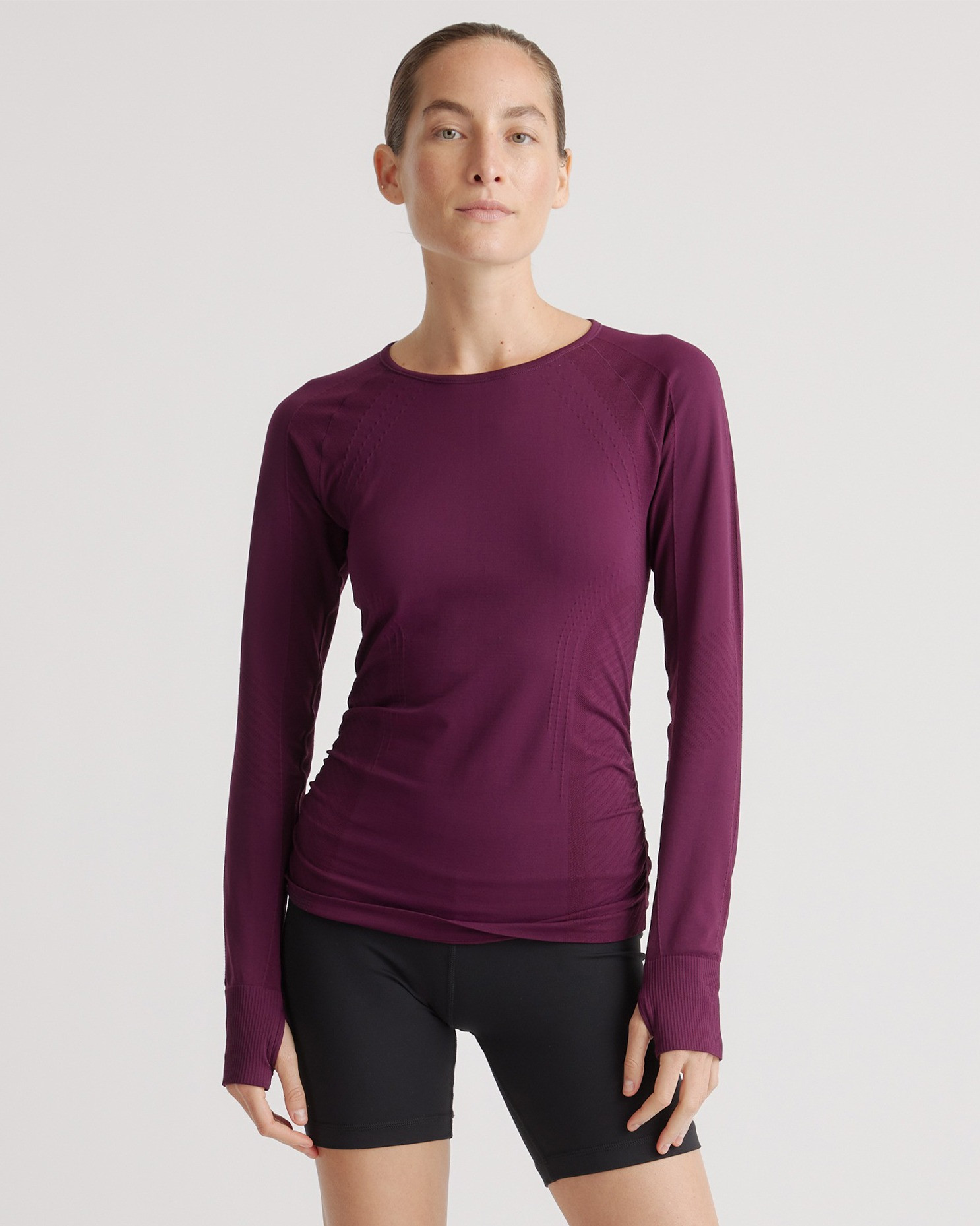 Seamless Ruched Long Sleeve Top | Quince